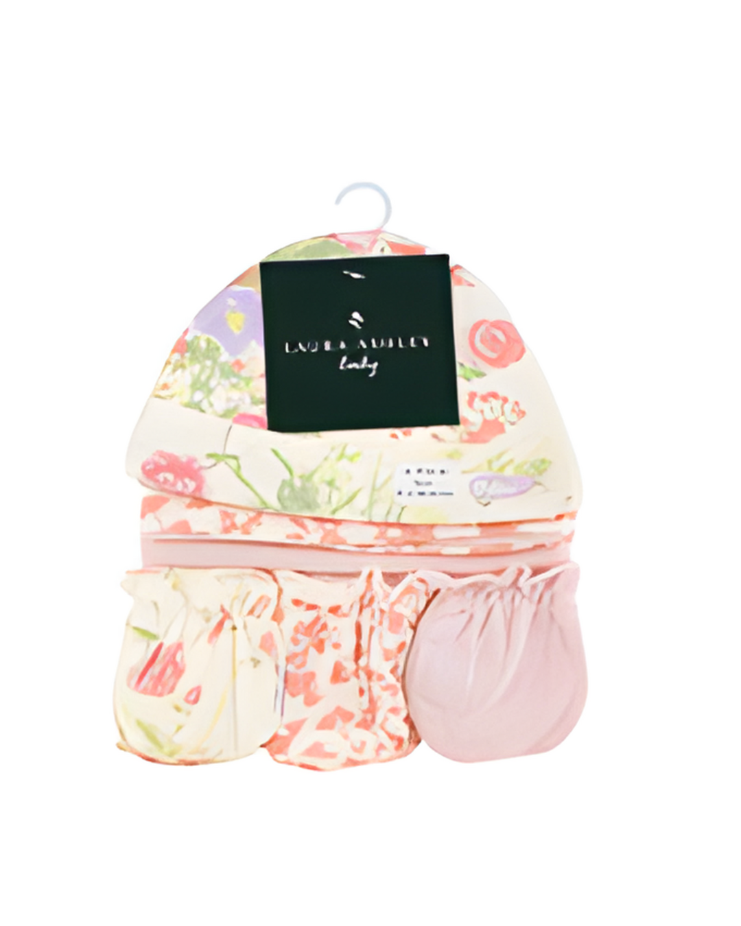 HAT/MITTS SET,6pc-LAURA ASHLEY