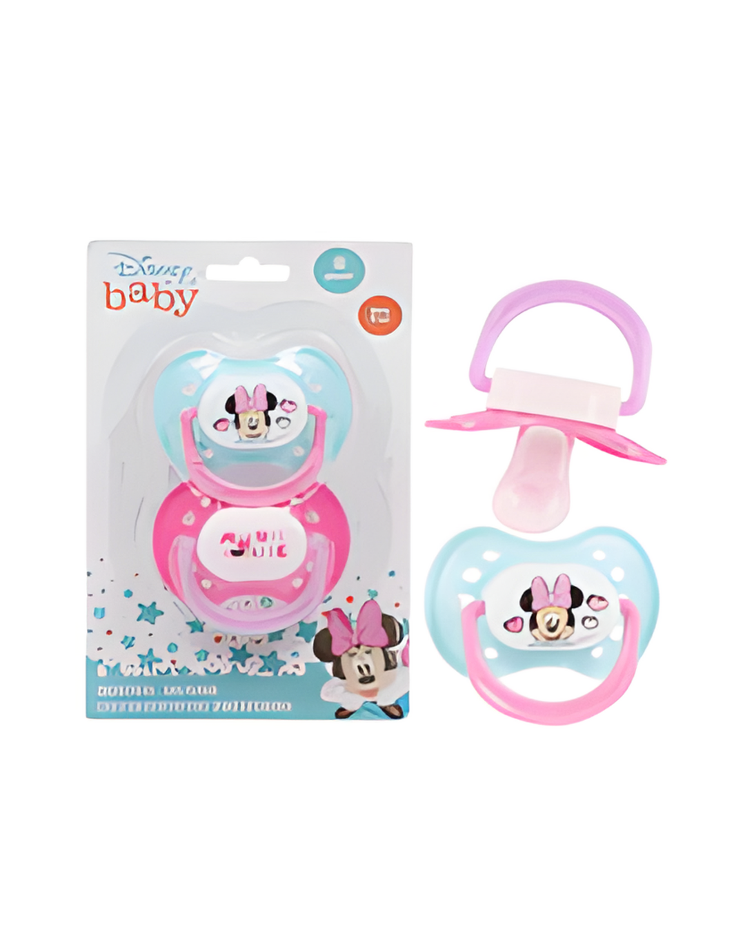 PACIFIER,2pk MINNIEMOUSE GRN/P