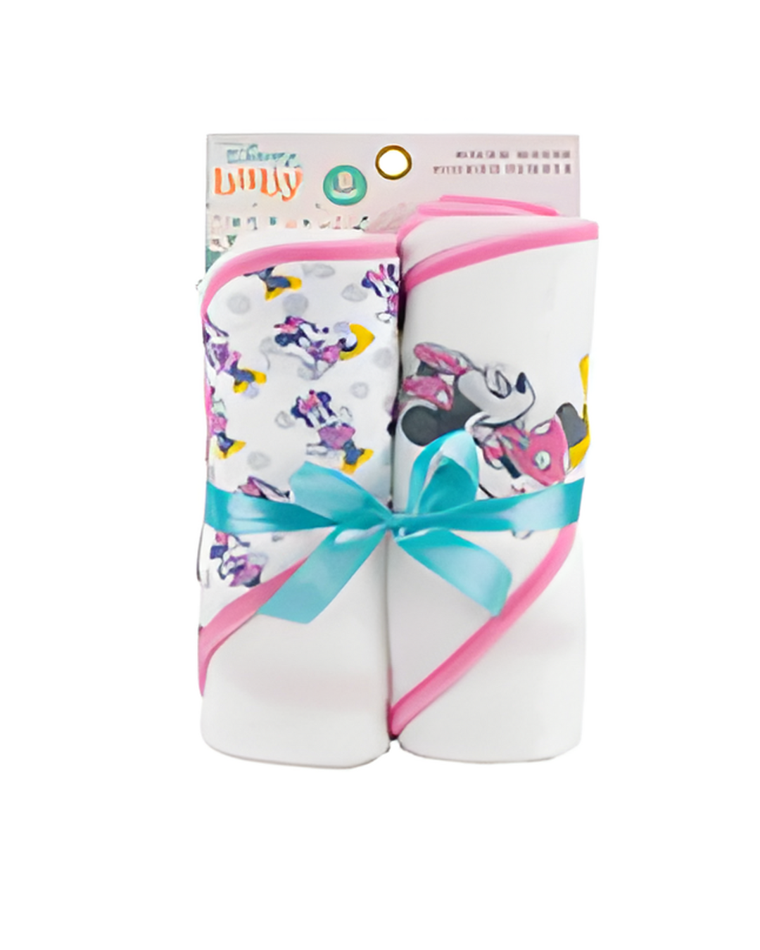 HOODED TOWEL SET,2pk MINNIE PO