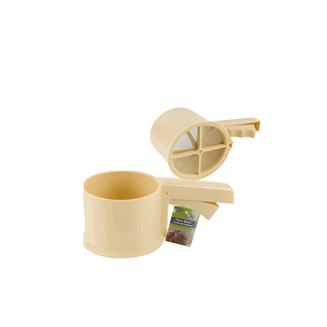 FLOUR SIFTER, 4.1"D PLST/SS