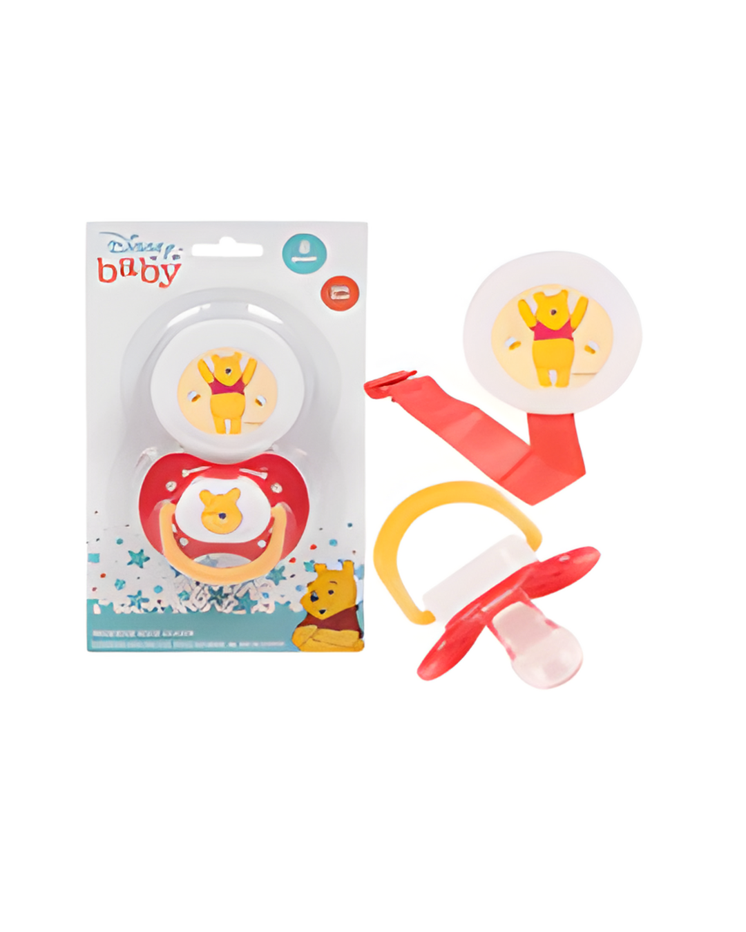 PACIFIER,W/CLIP WINNIETHEPOOH