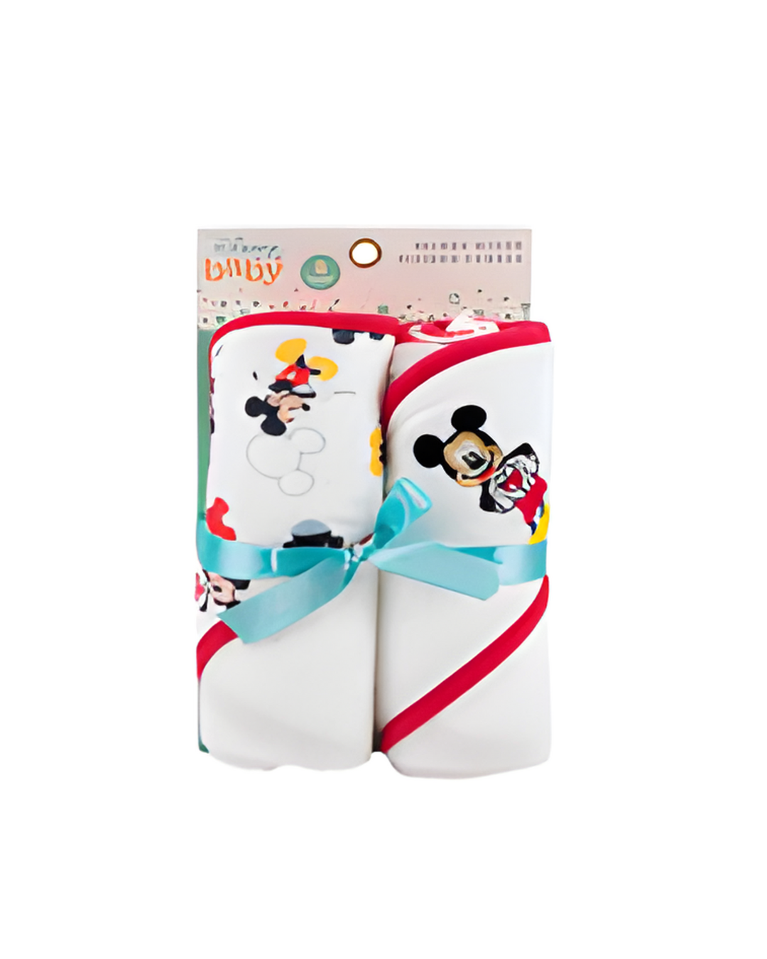 HOODED TOWEL SET,2pk MICKEY HA