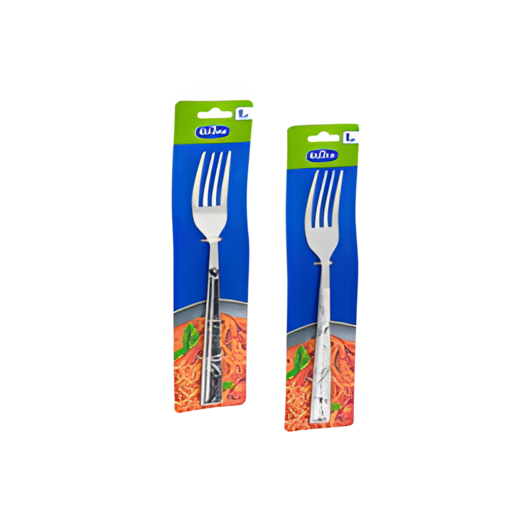 FORK,8"SILVER S.S.wMARBLE HNDL