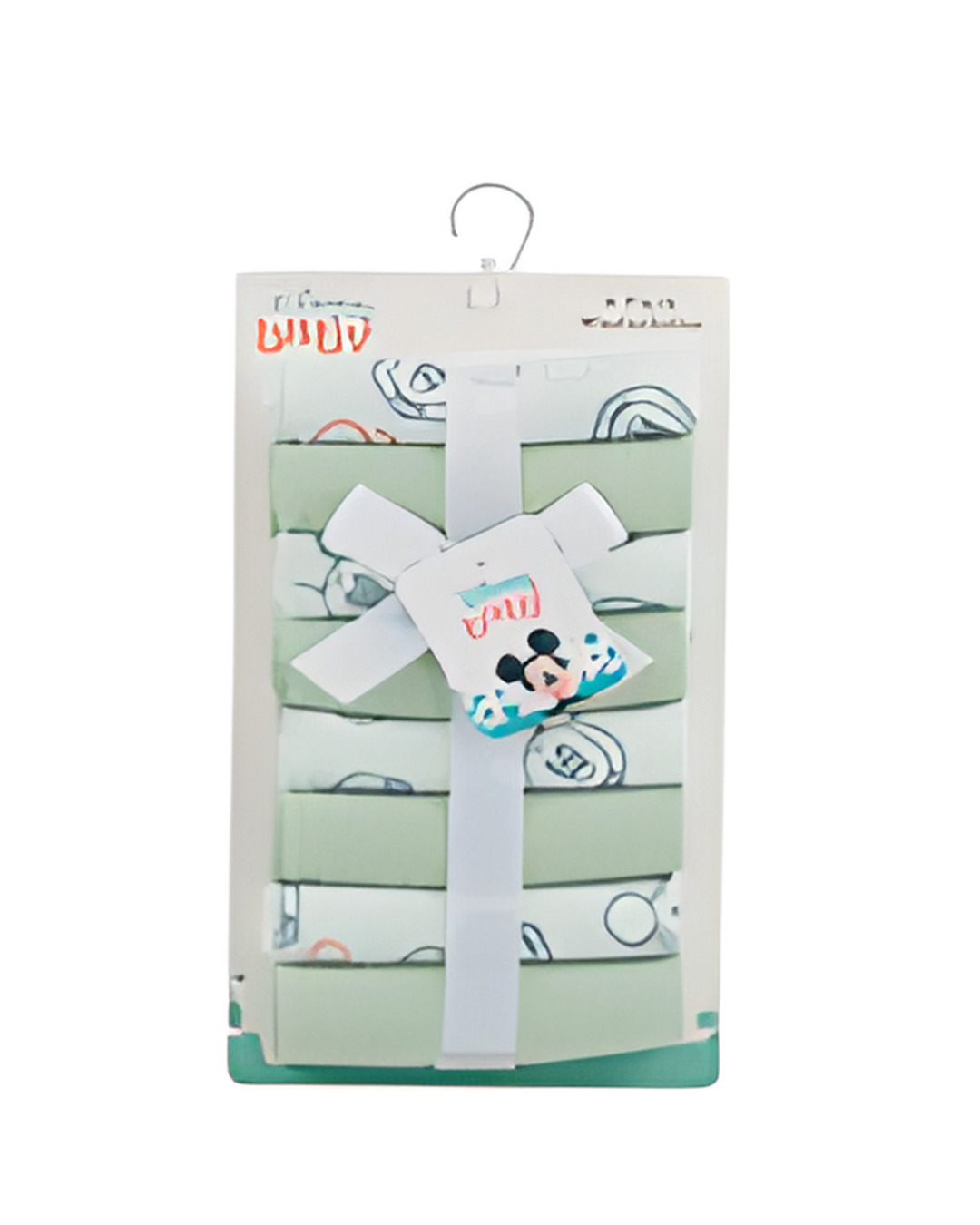 WASHCLOTH SET,8pk MICKEY BUBBL