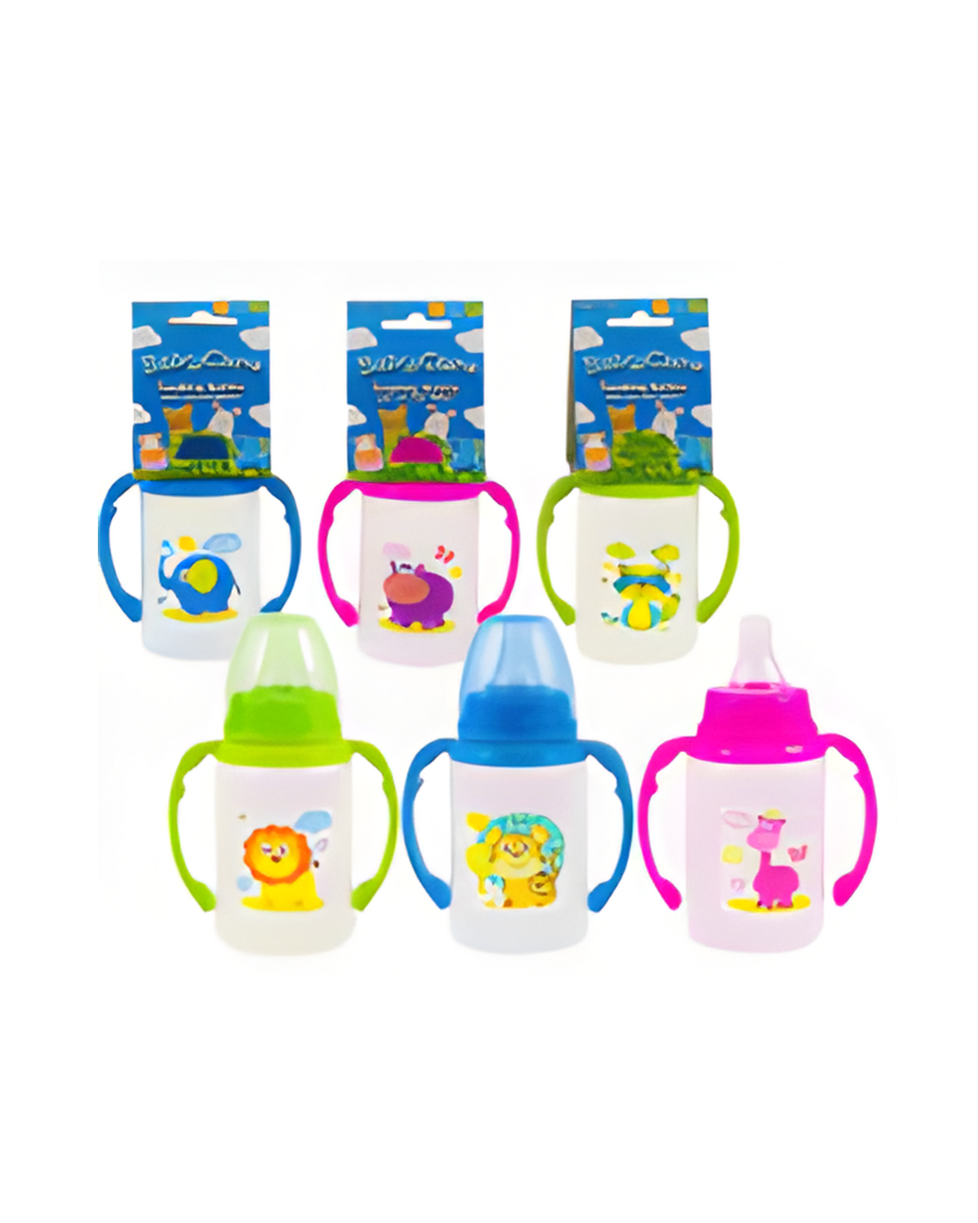 BABY BOTTLE 5OZ,RND W/HNDL 3AS