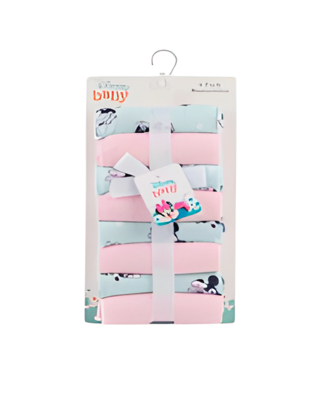 WASHCLOTH SET,8pk MINNIE COOL