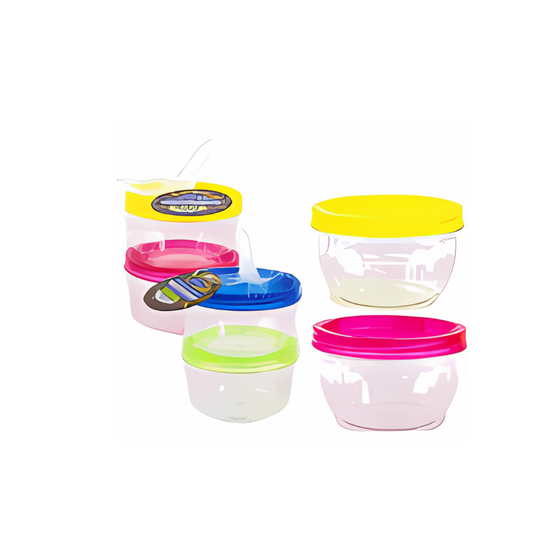 FOOD CONTAINER SET, 2pc 5oz/PC
