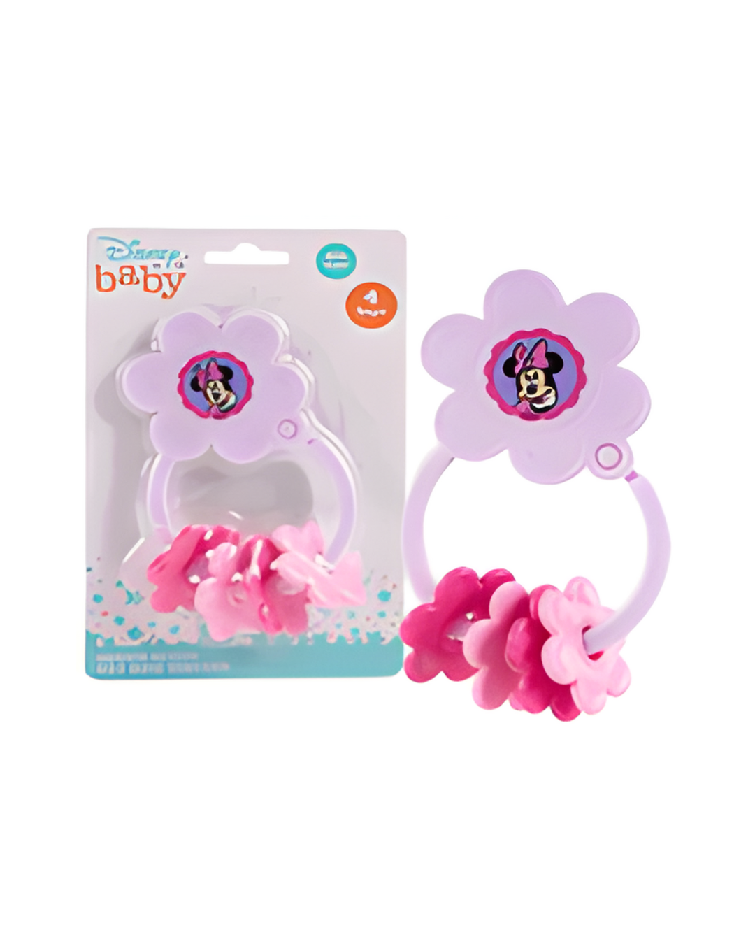 KEYRING TEETHER,MINNIE PURPLE