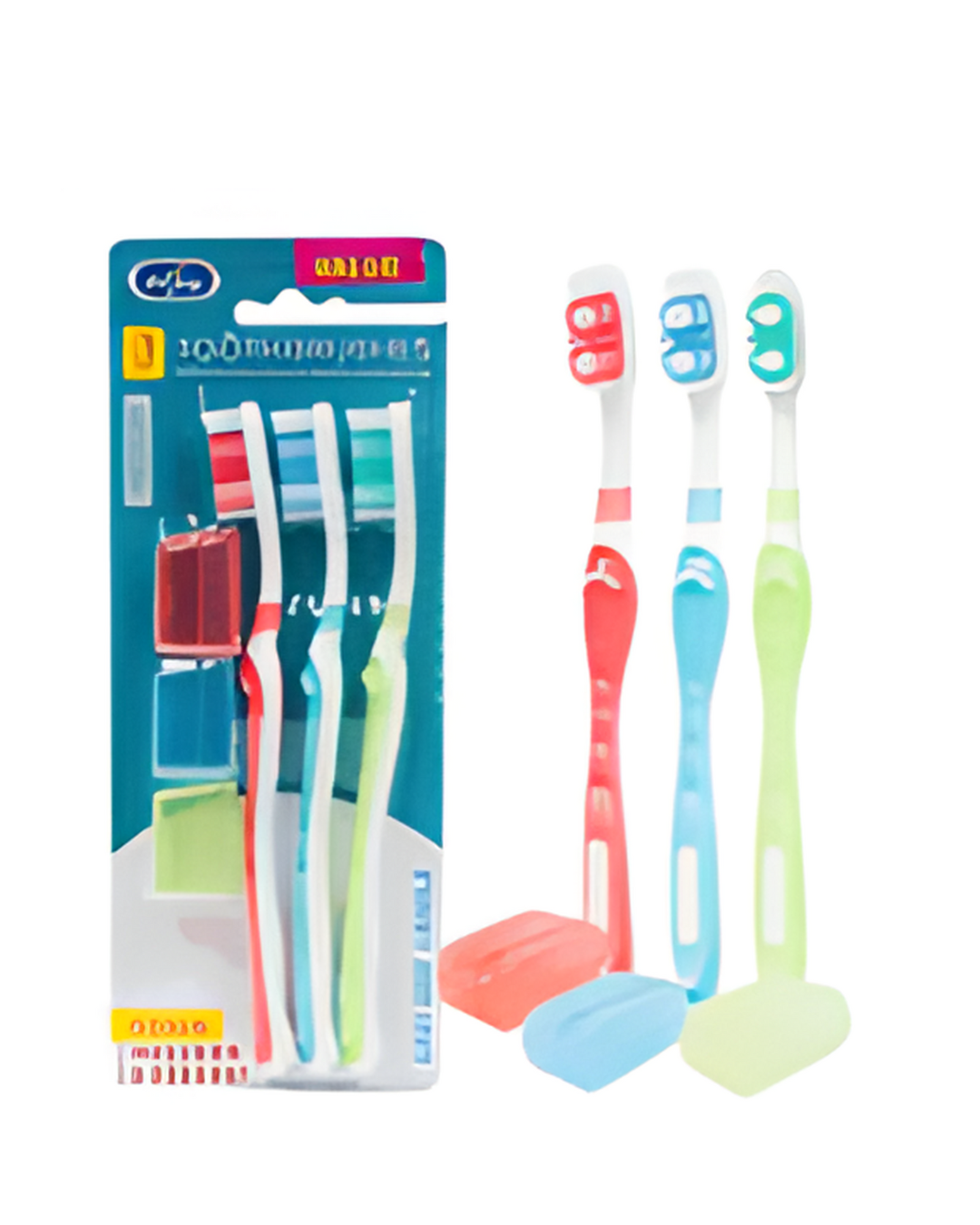 TOOTHBRUSH,3pk FRESH wCAP AST