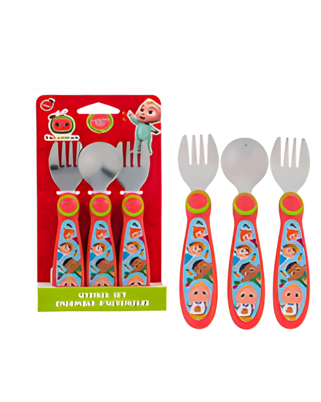 FORK&SPOON SET,3pk COCOMELON