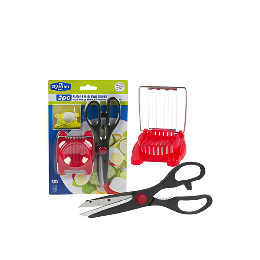 EGG SLICER+SHEARS,2pc AST-CHN