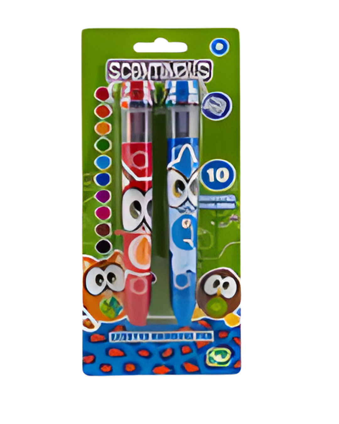 PEN,2pc SCENTIMALS RED/BLUE