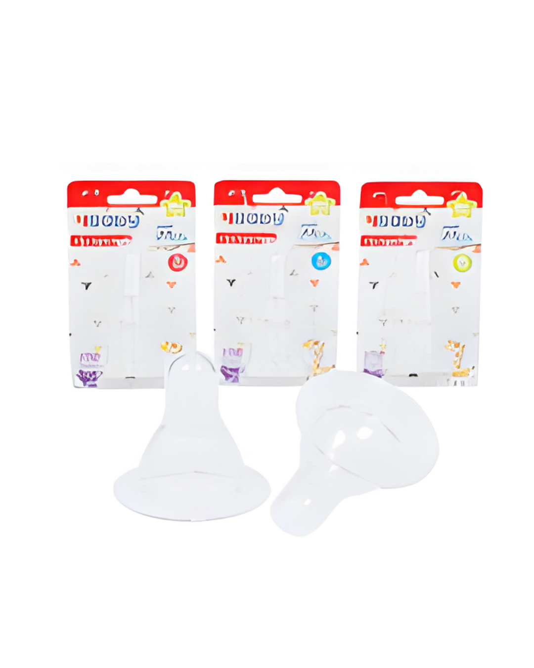 NIPPLE,3pk S/M/L REGULAR NECK