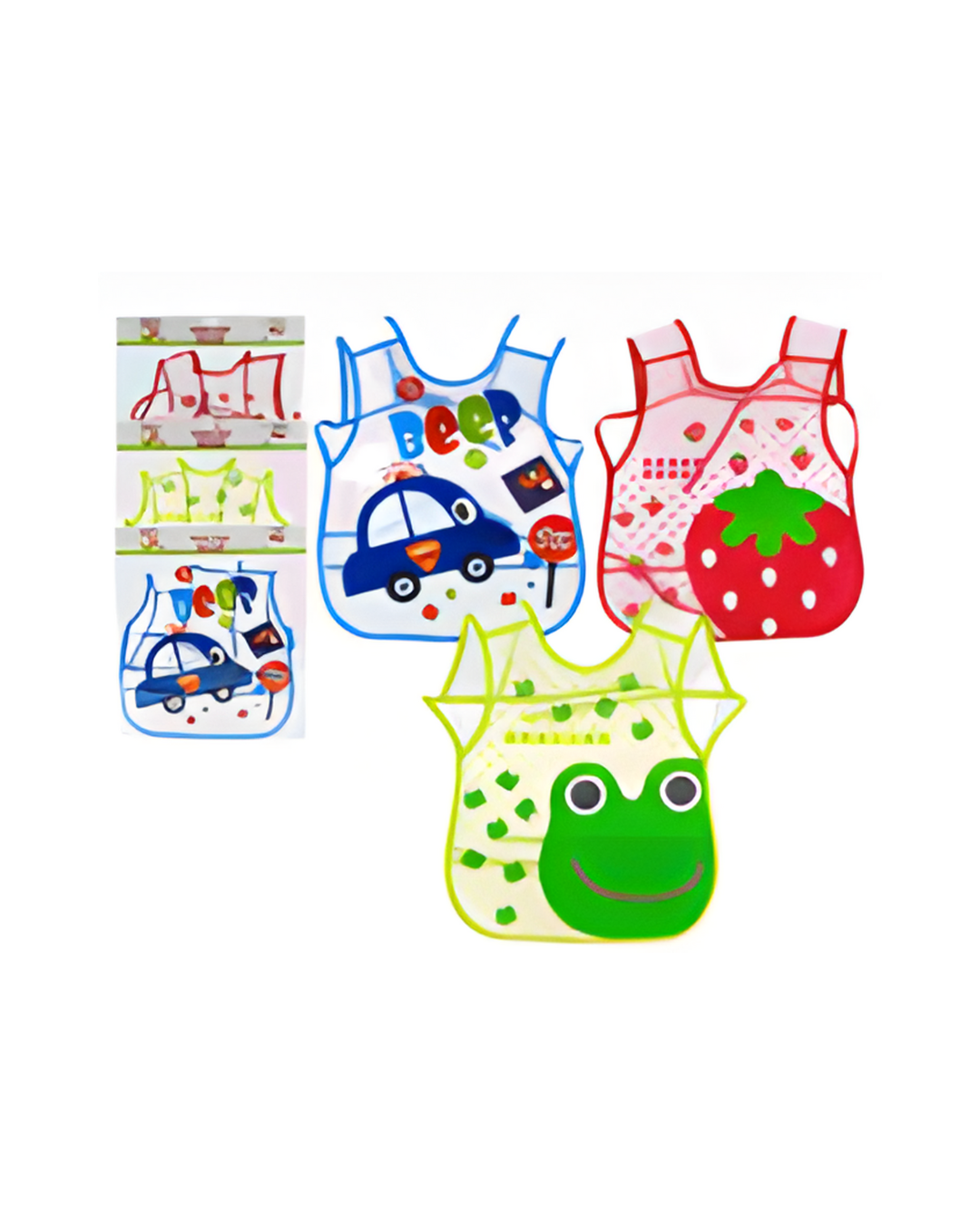 BIB,16"L 1pc OVER SIZED 3 ASST