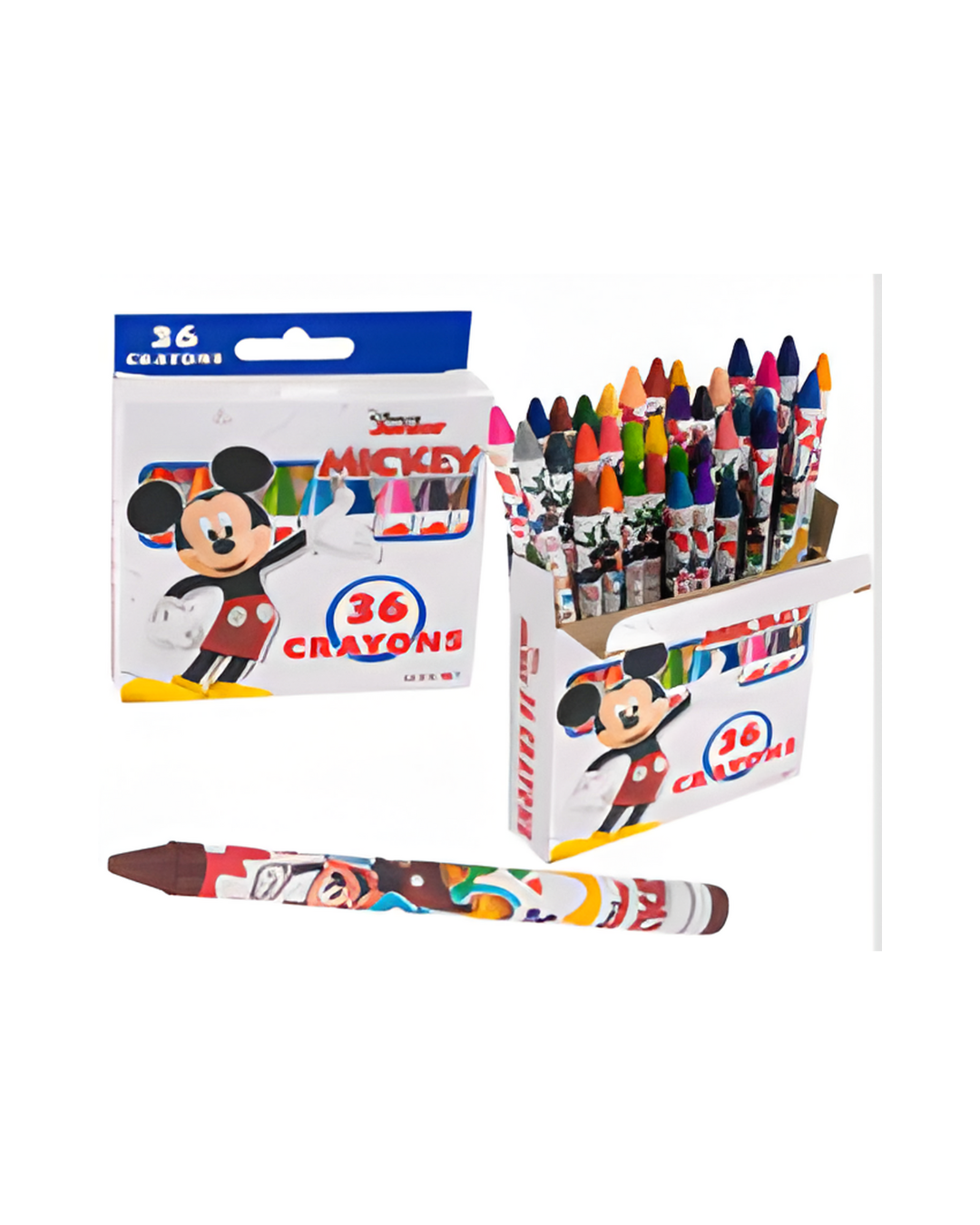 CRAYONS,36ct DISNEY MICKEY JR