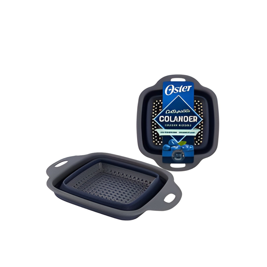 COLANDER,6.5"FOLDABLE BLUE/GRE