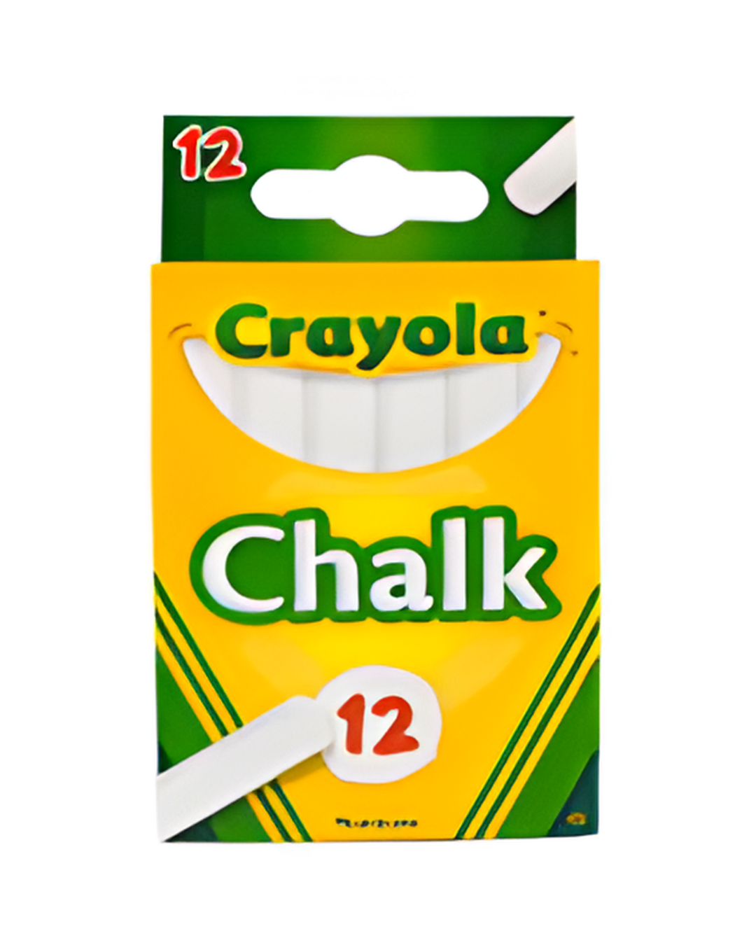CHALK,12ct CRAYOLA WHITE