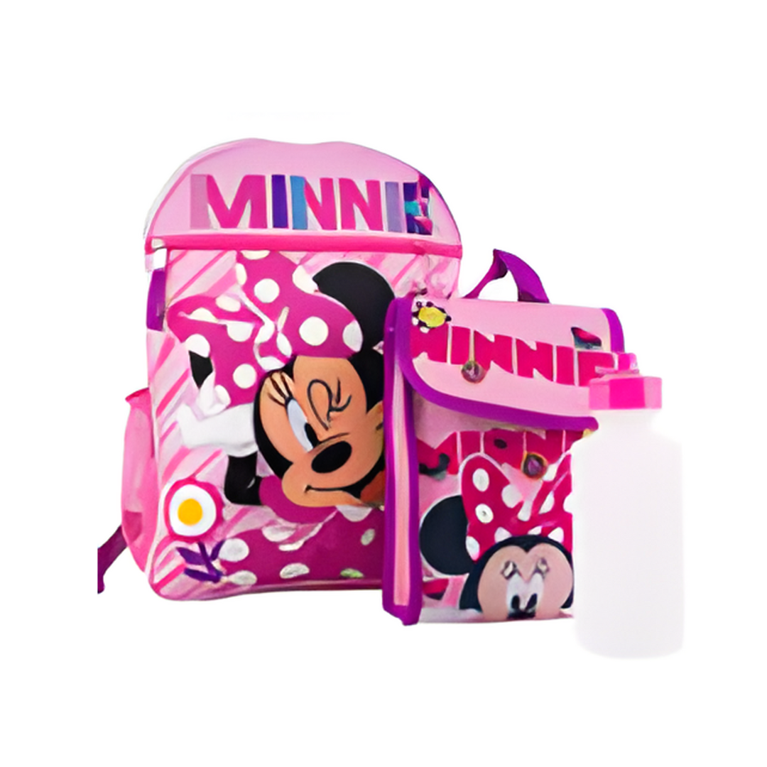 BACKPACK,5pc 16"DIS MINNIE MOU