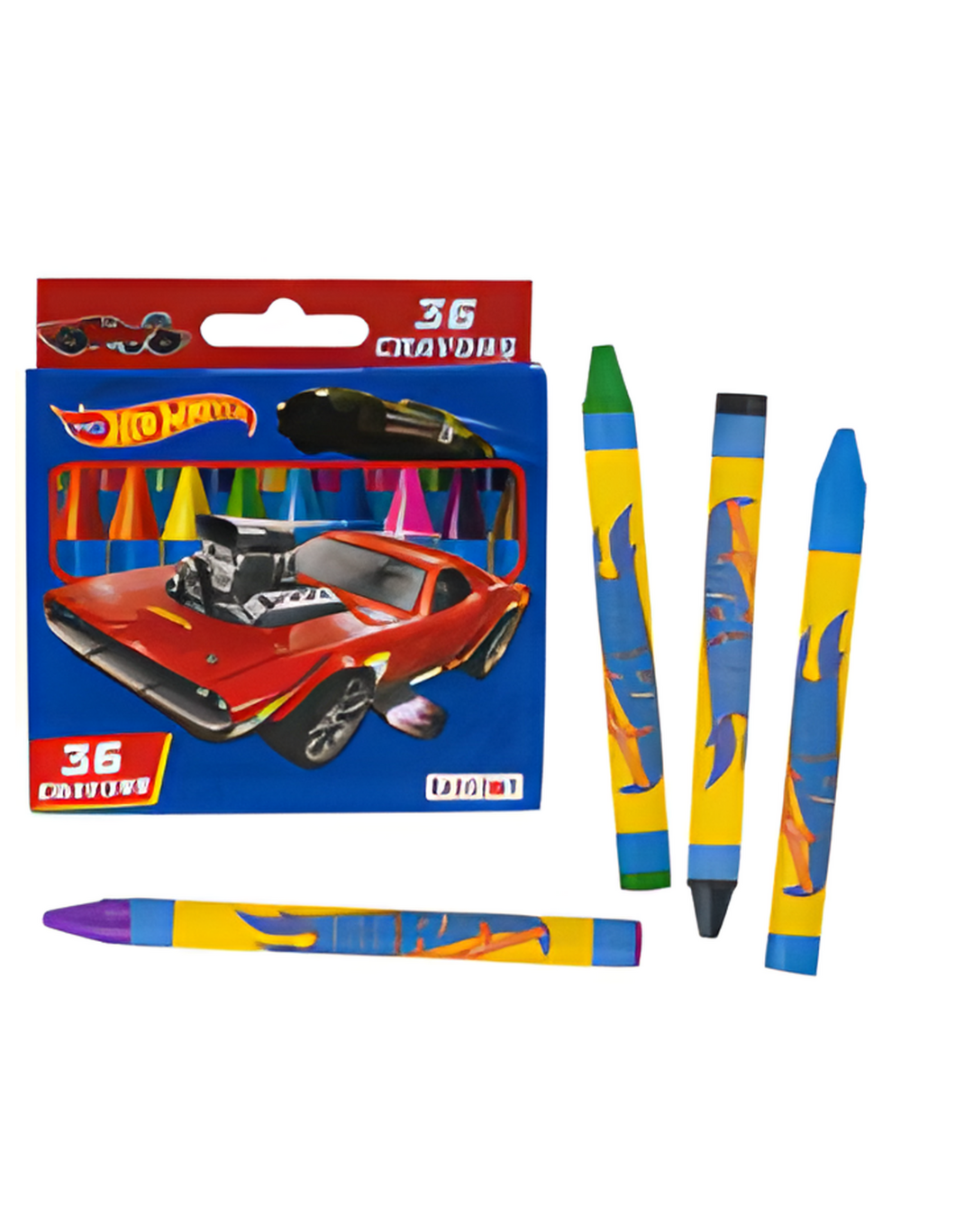 CRAYONS,36ct HOT WHEELS