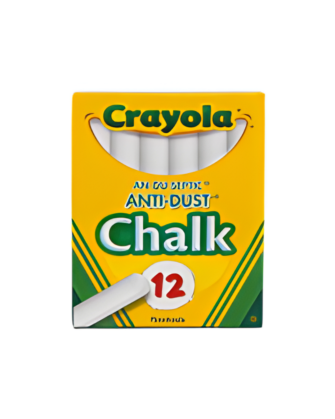 CHALK,12ct CRAYOLA WHT ANTI-DU