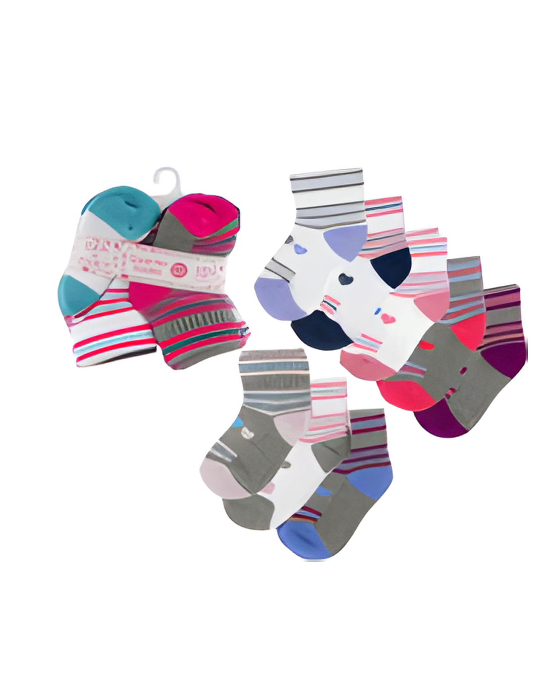 SOCKS,10pk12-24M CUSHIONED ATH