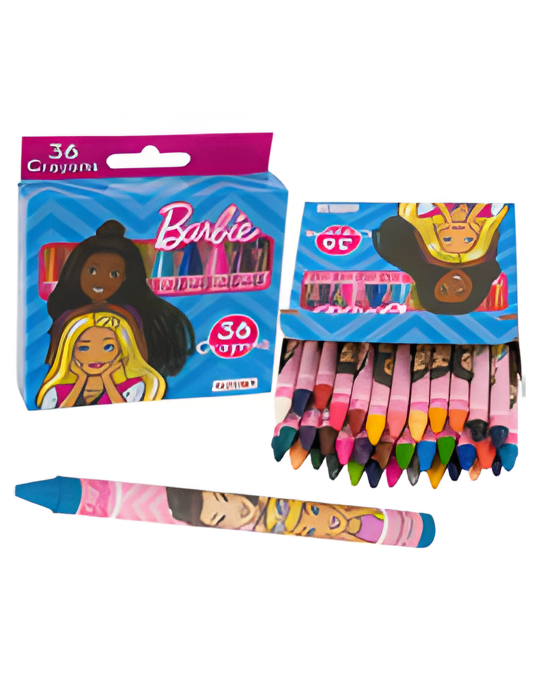 CRAYONS,36ct BARBIE