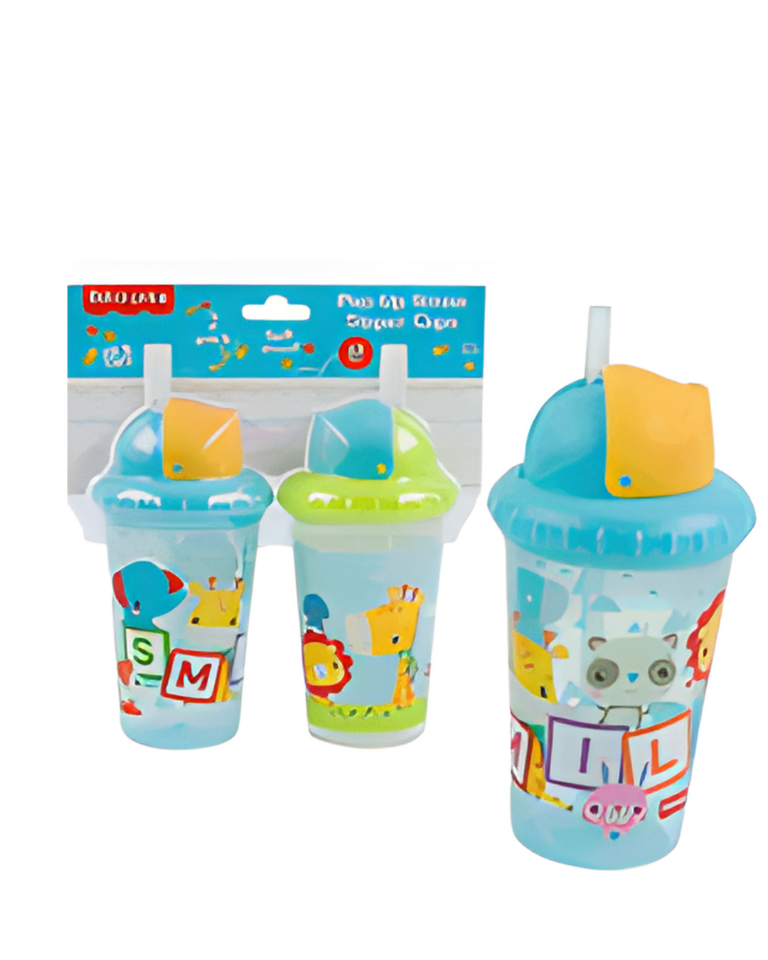 SIPPY STRAW CUP,2pk10ozFP SMIL