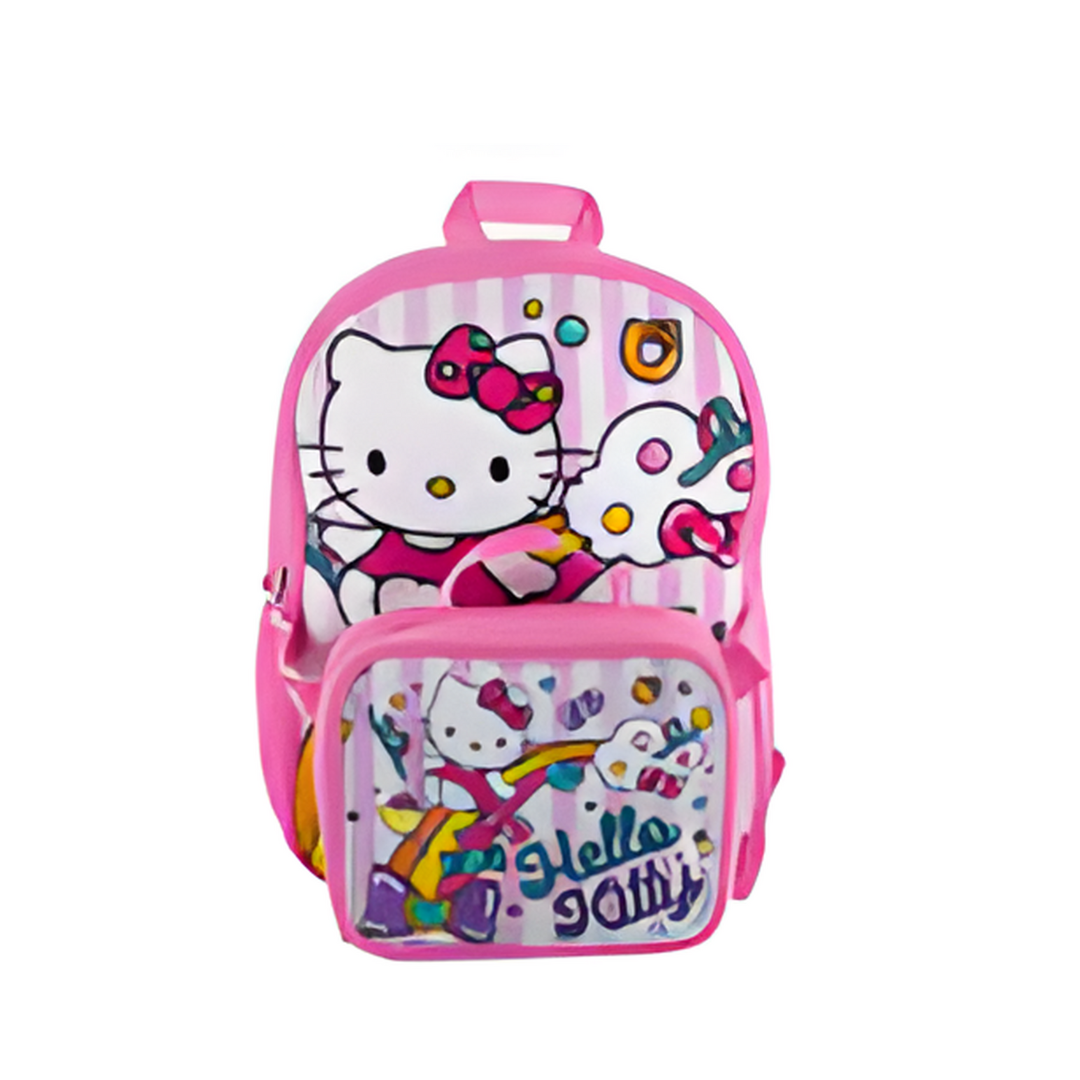 BACKPACK,15"H.PNK-HELLO KITTYw