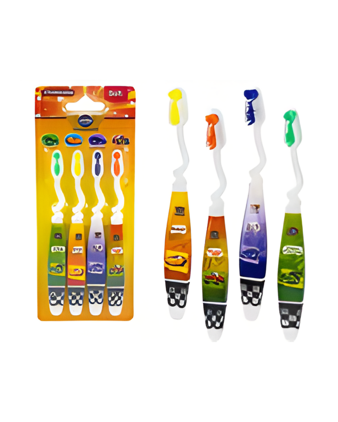 TOOTHBRUSH,4pk CARS  SOFT