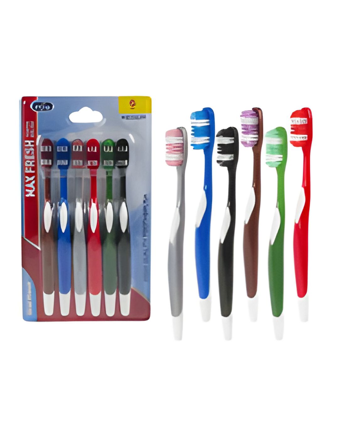 TOOTHBRUSH,6pk MEDIUM CARE ADU