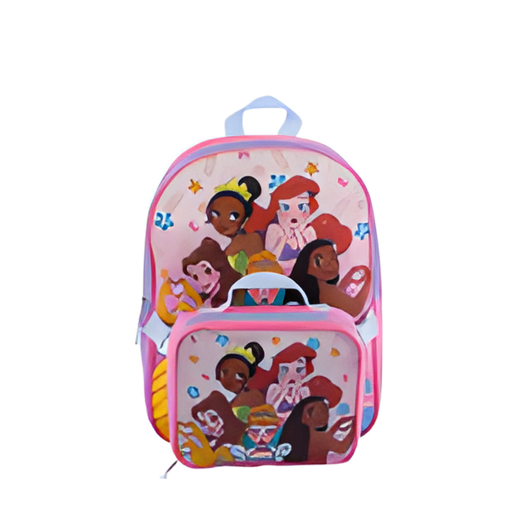 BACKPACK,15"PRINCESS w/LUNCH B