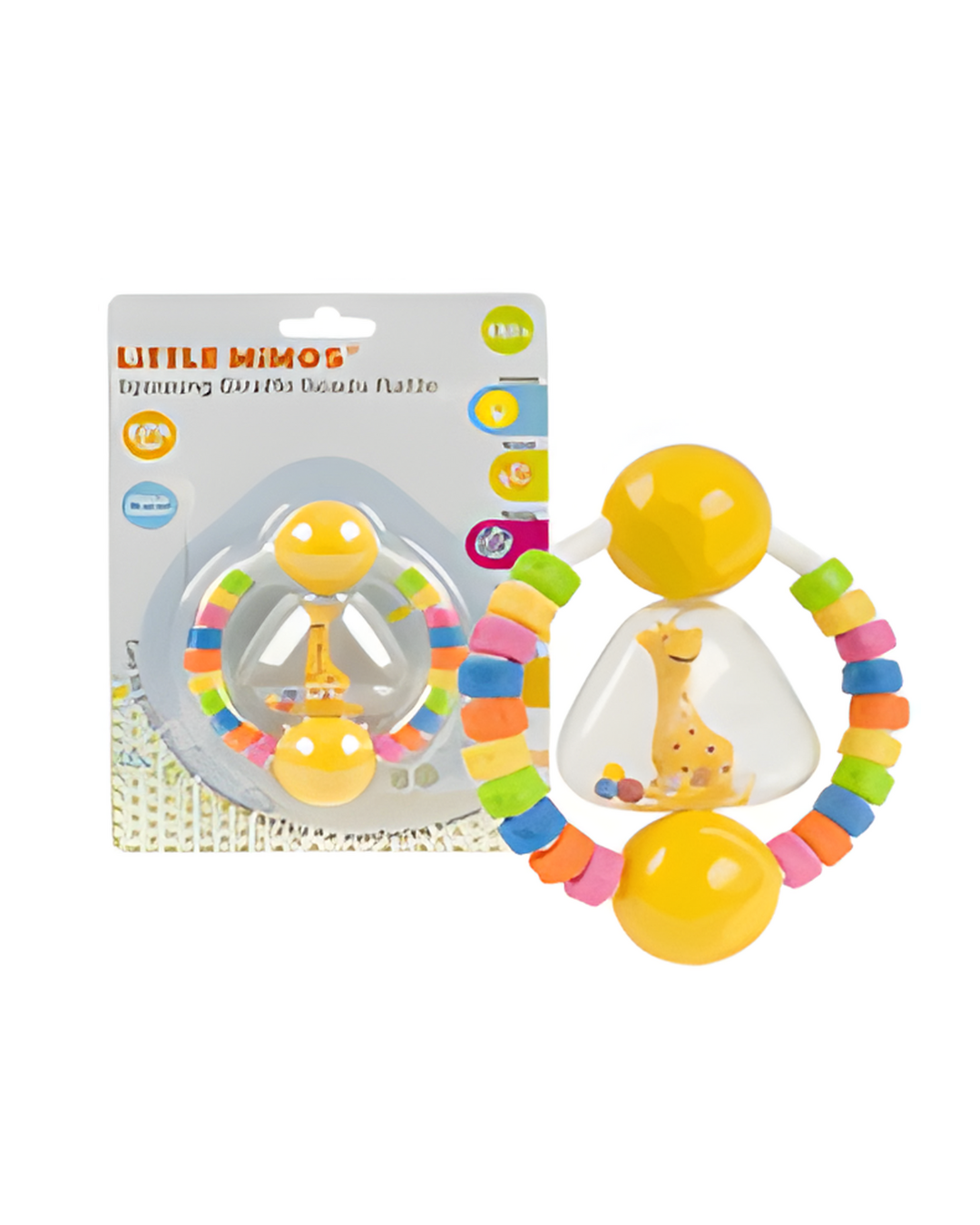 RATTLE,SPINNING GIRAFFEwBEADS