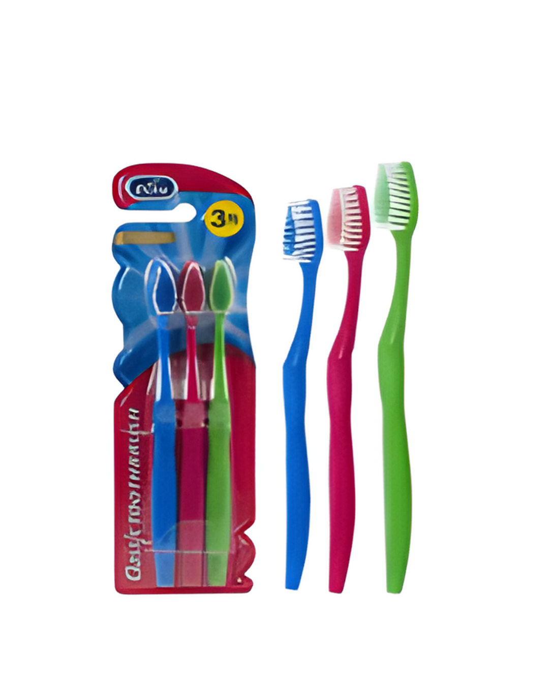 TOOTHBRUSH,3pkTOP BUDGET ADULT