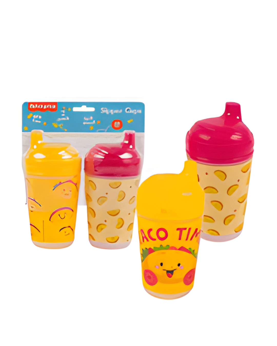 SIPPY CUP SET,2pk8oz TACO TIME