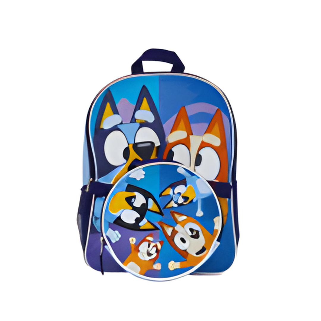 BACKPACK,15"H-BLUEYw/LUNCH BAG