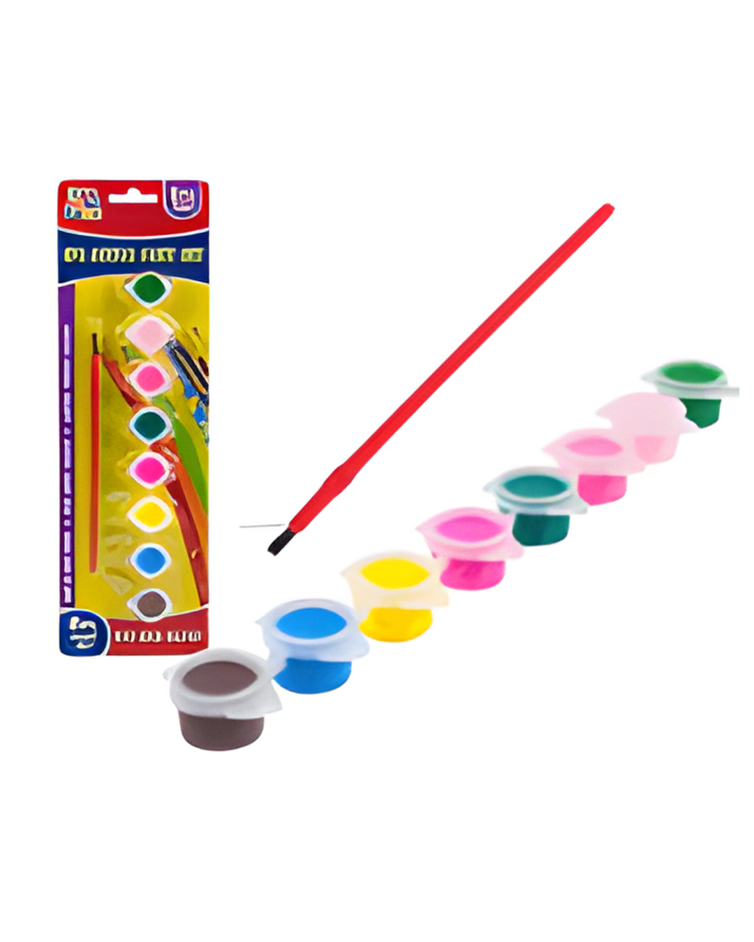 PAINT SET,8ctWATER COLOR w/BRU