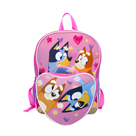 BACKPACK,15"H-BLUEYw/LUNCH BAG