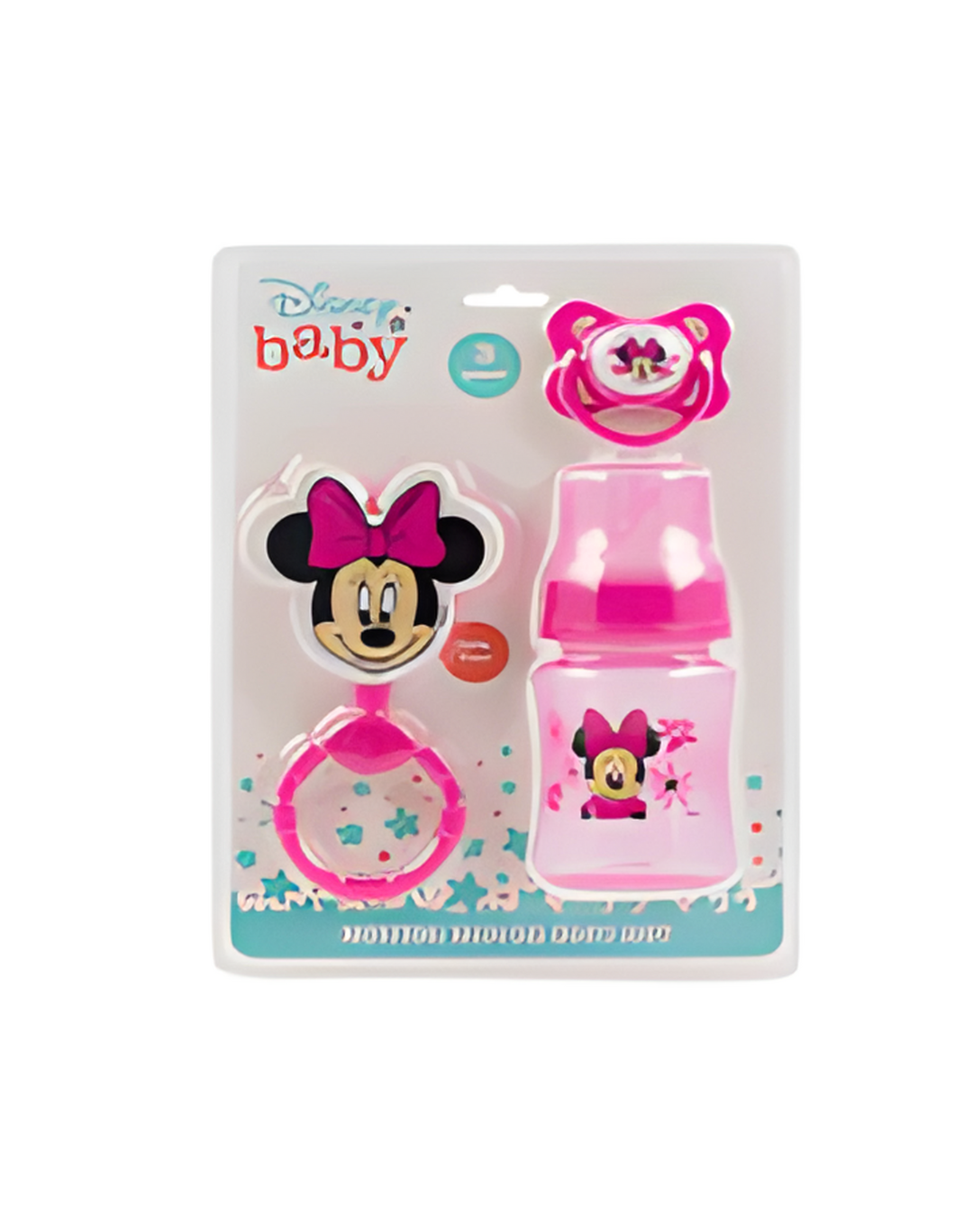 RATTLE BOTTLE PACIFIER SET,3pc