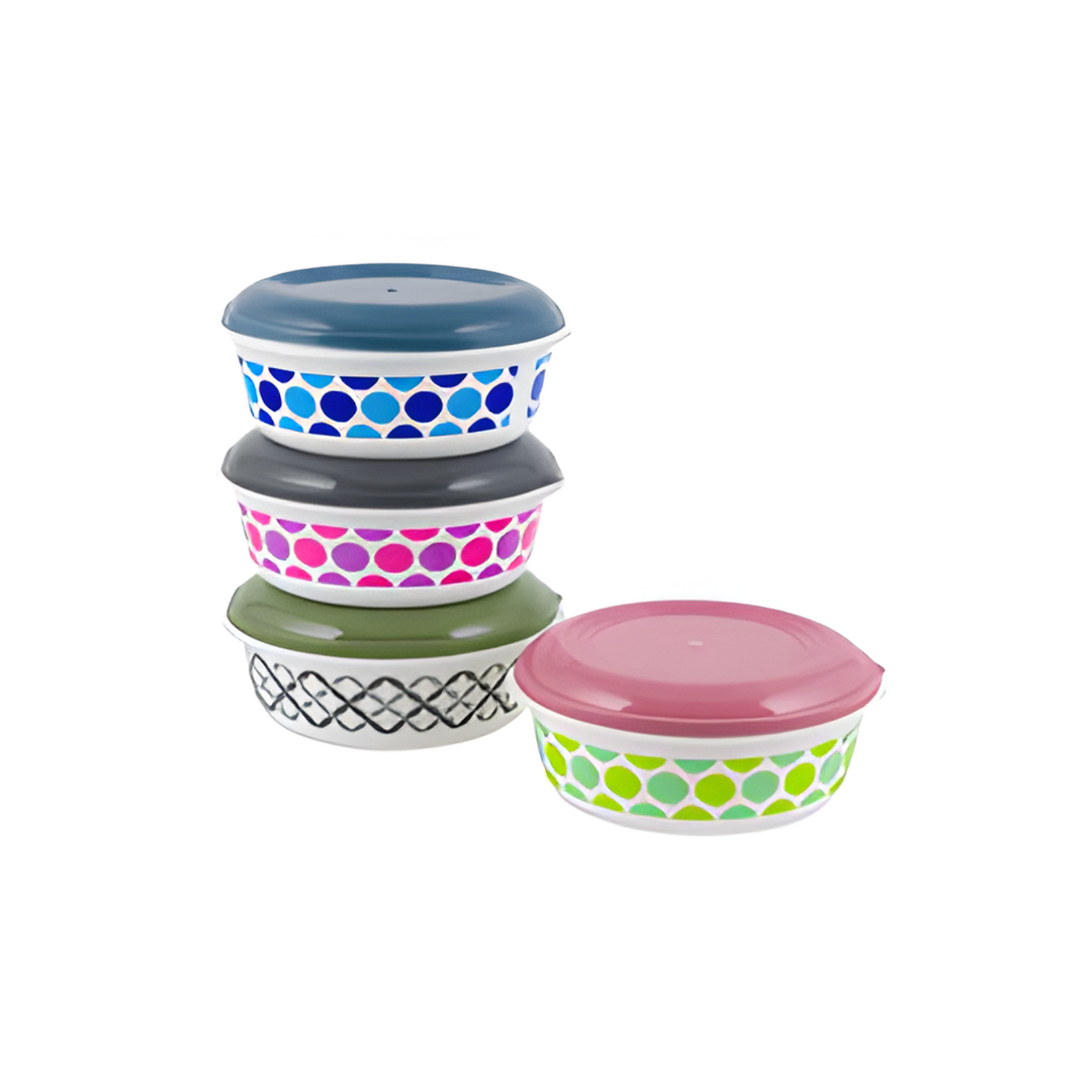 CONTAINER,2250ml WHT 4AST LID