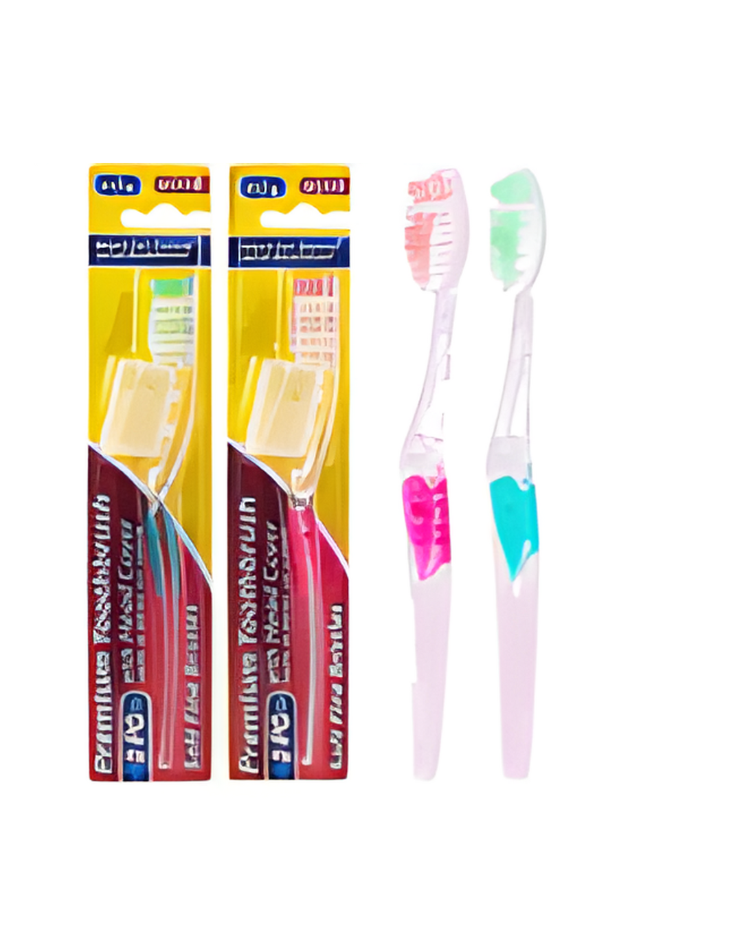 TOOTHBRUSH,2pc CRYSTALw/CAP 2A