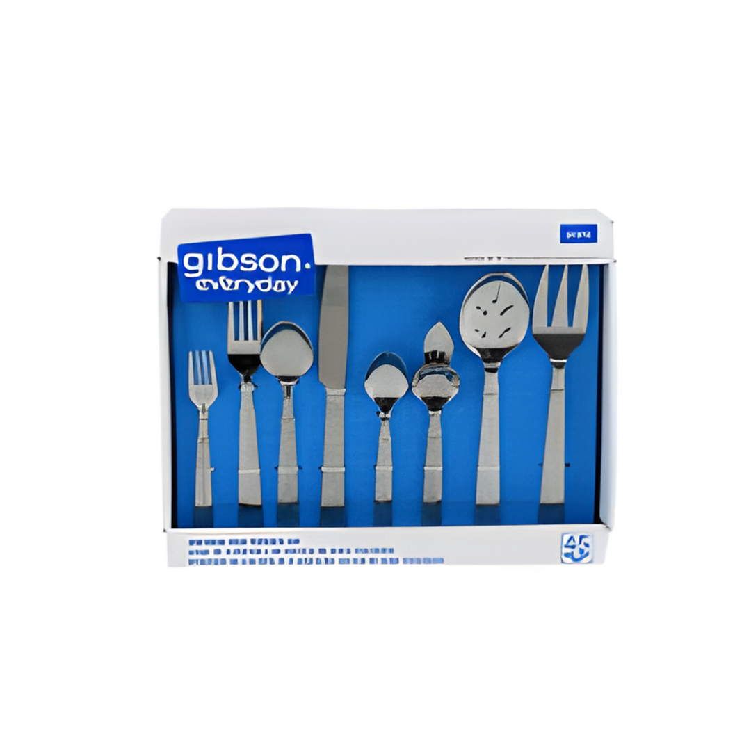 FLATWARE SET,45pc S. STEEL