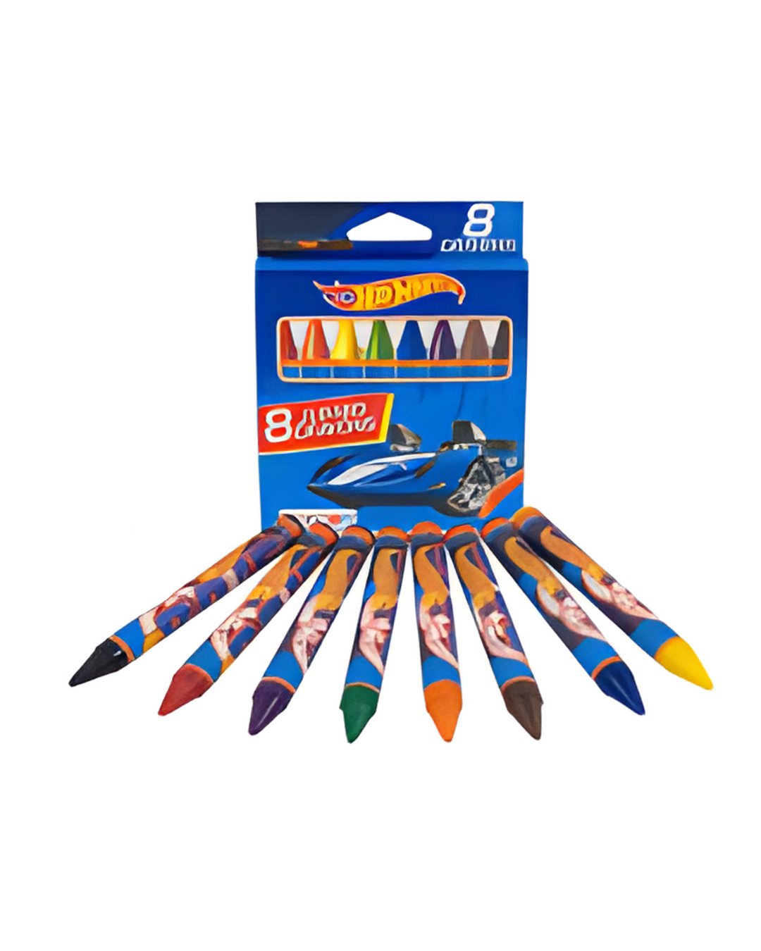CRAYONS,8ct JUMBO HOT WHEELS