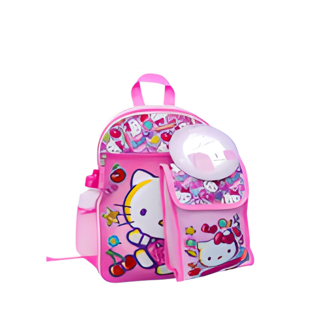 BACKPACK,5pc16"HELLO KITTY PIN