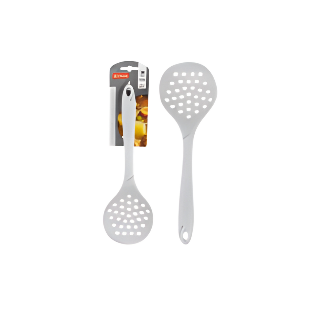 Two kitchen utensils with a packaging label on a white background