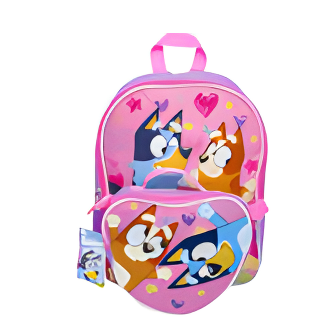 BACKPACK,15"BLUEY wLunchBag-PN