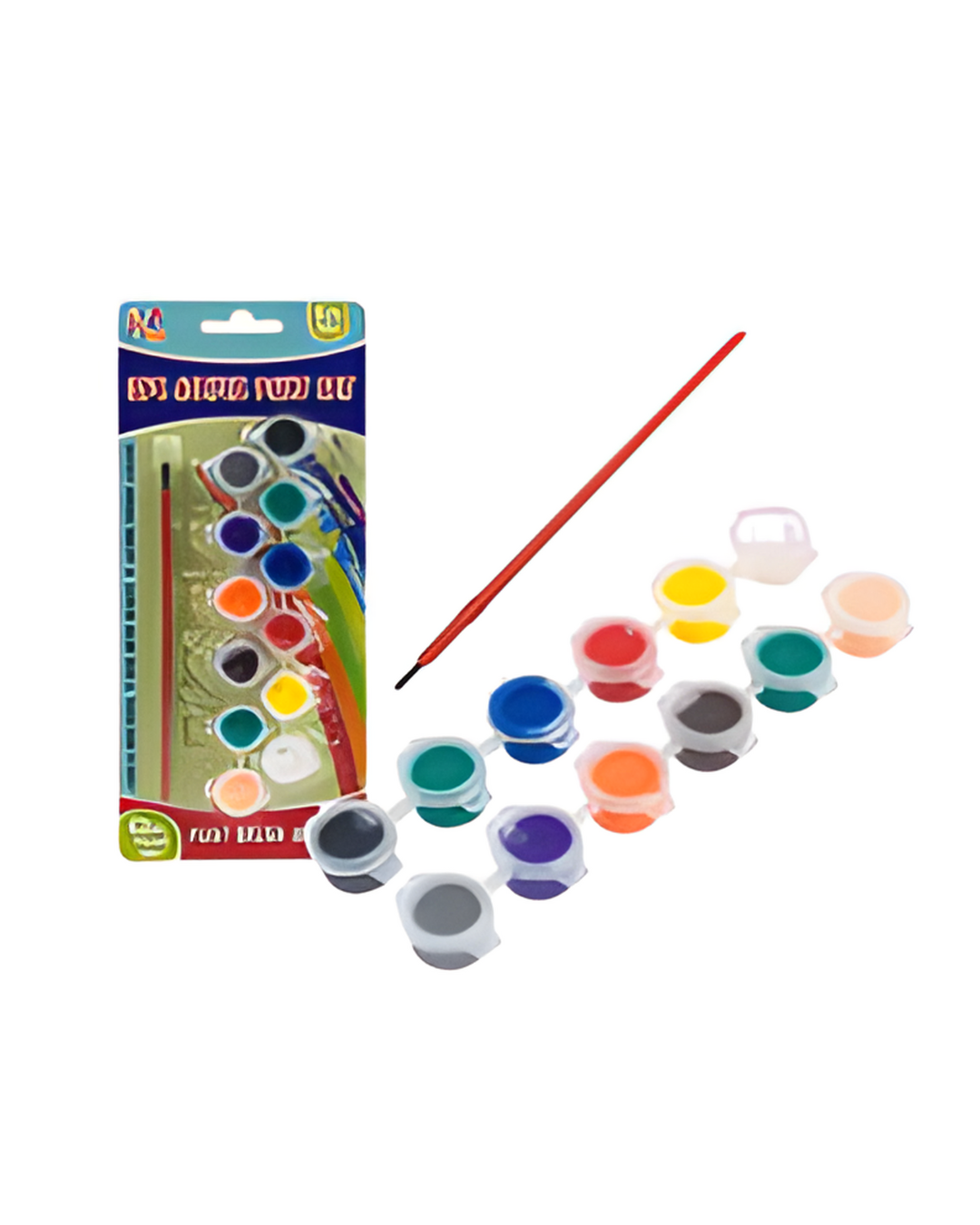 PAINT SET,12ctWATER COLOR w/BR
