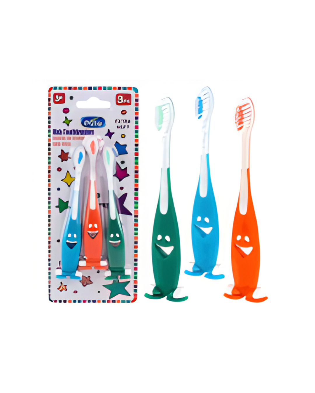 TOOTHBRUSH,3pc w/SUCTION BASE