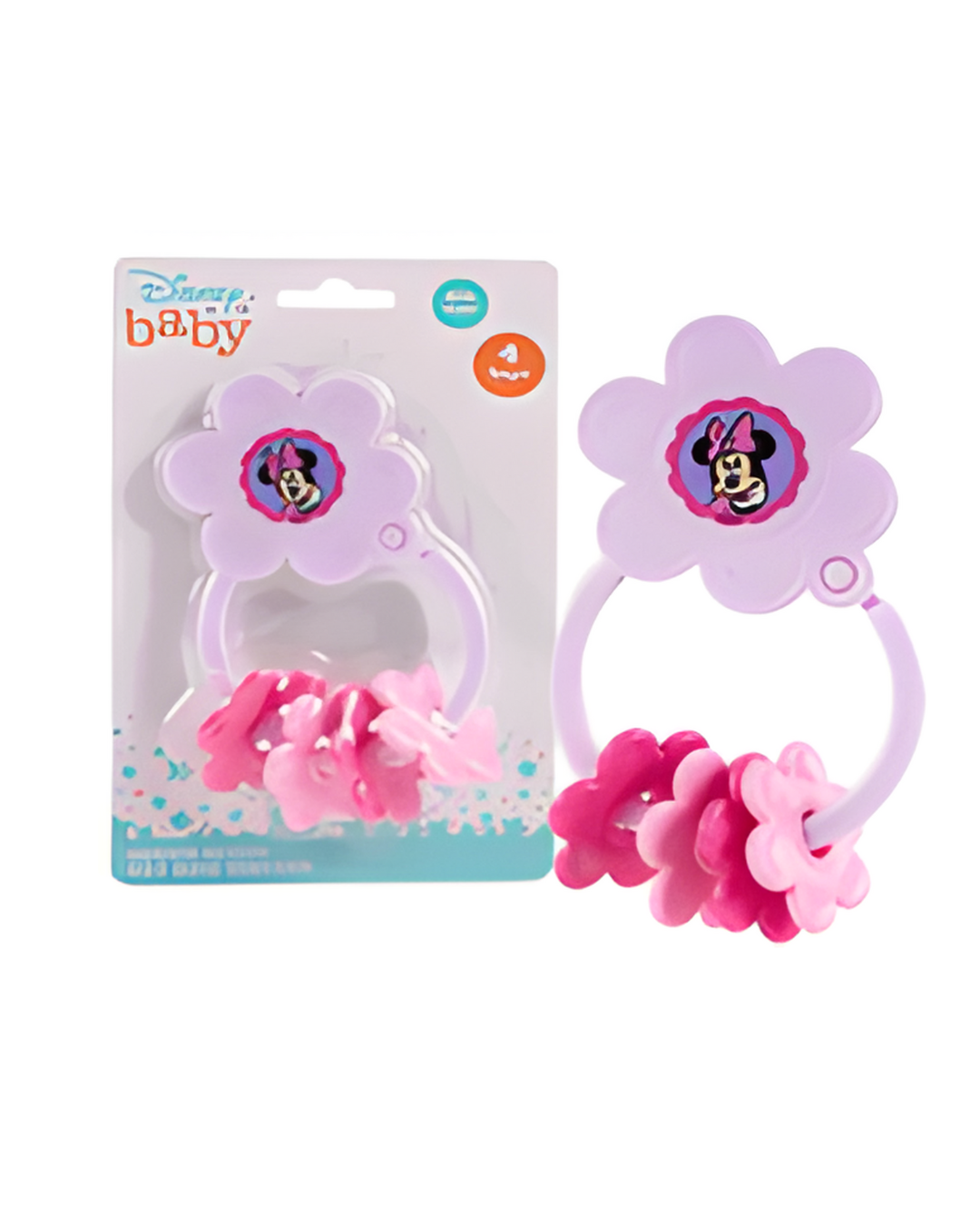 KEYRING TEETHER,MINNIE PURPLE