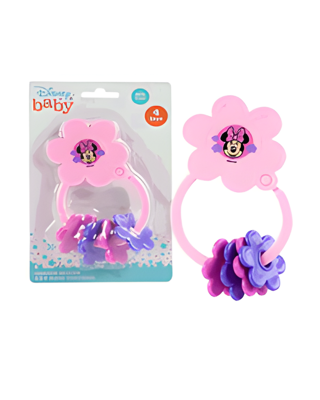 KEYRING TEETHER,MINNIE PINK