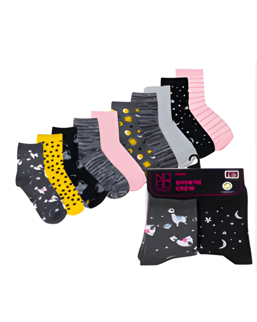 SOCKS,10pk size4-10 CREW SPACE